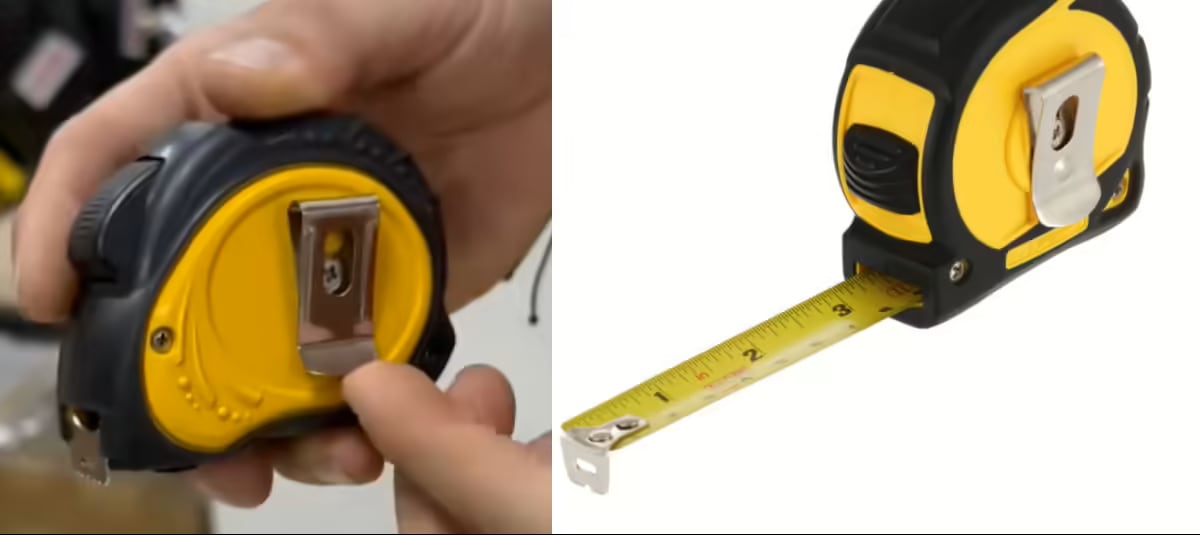 ¿Para qué sirve el gancho metálico de la cinta métrica? Lo suelen usar incorrectamente