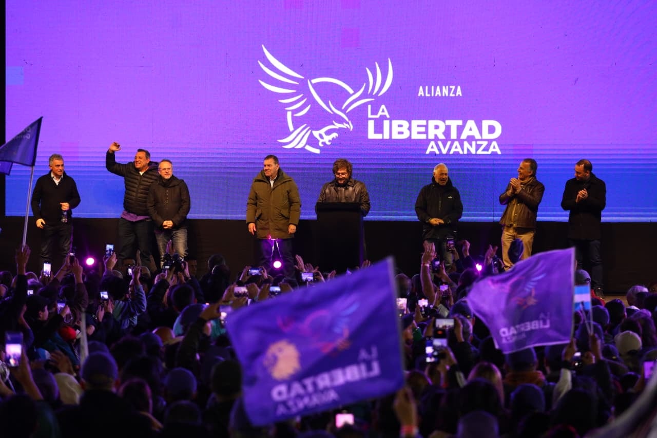 El acto de Javier Milei en la localidad de Moreno