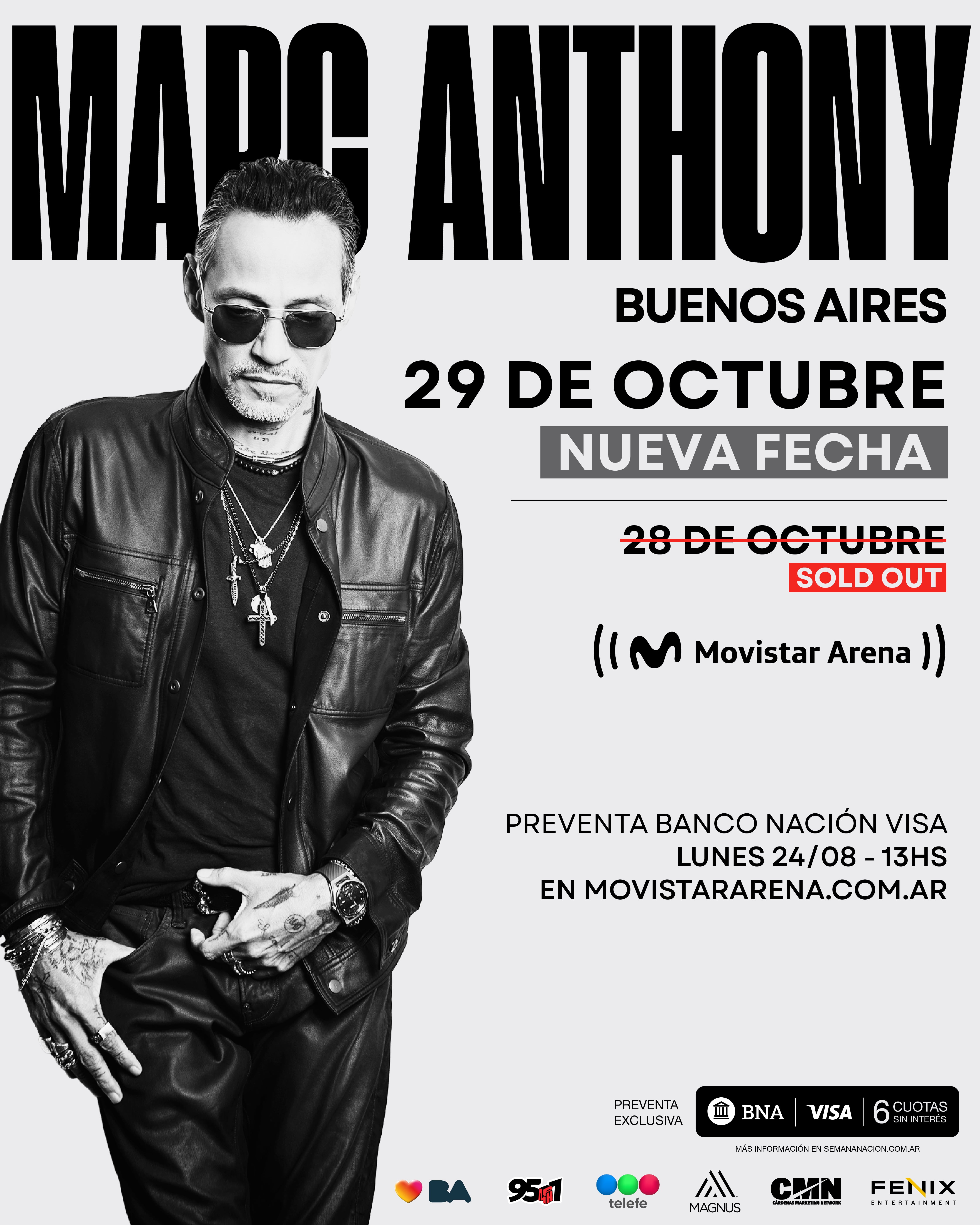 Marc Anthony suma una nueva función en el Movistar Arena