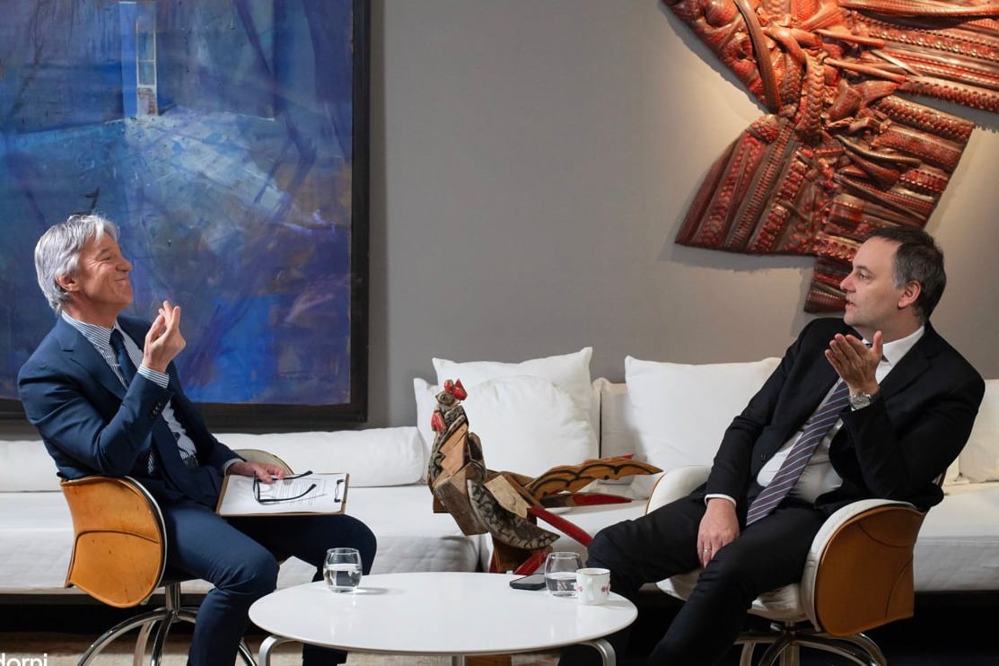 Marcelo Grandío y Manuel Adorni