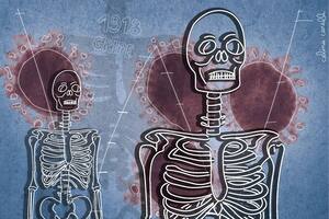 Los esqueletos de 1918 que revelaron pistas de quiénes era más propensos a morir en una pandemia