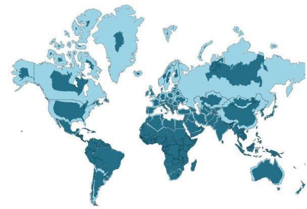 La ONU aprueba reemplazar la proyección de Mercator por un mapa más preciso