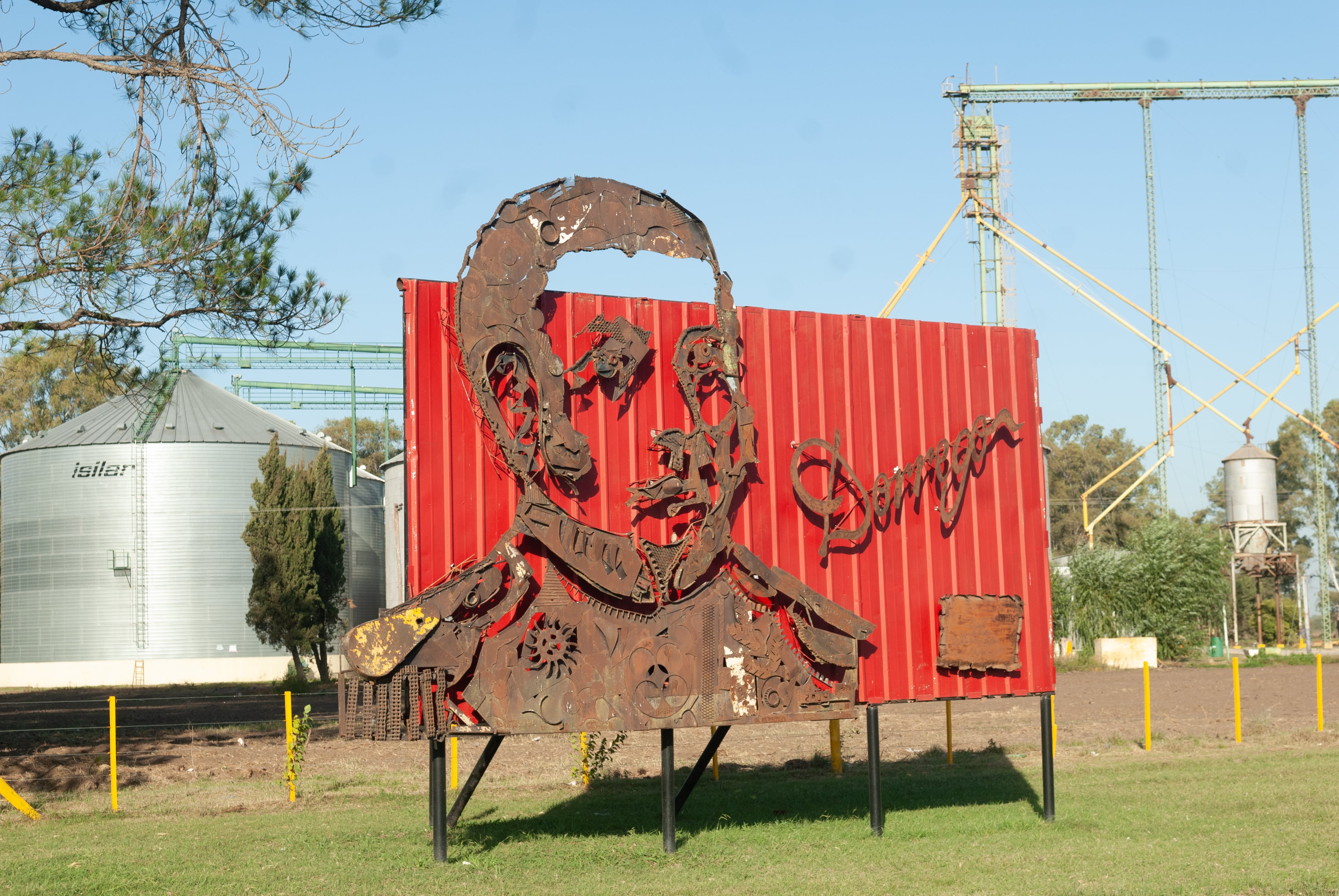 La imagen que recuerda al coronel Dorrego, quien fue fusilado en Navarro