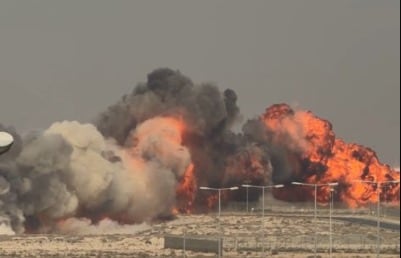 Video: se estrelló un avión durante una exhibición en Dubai