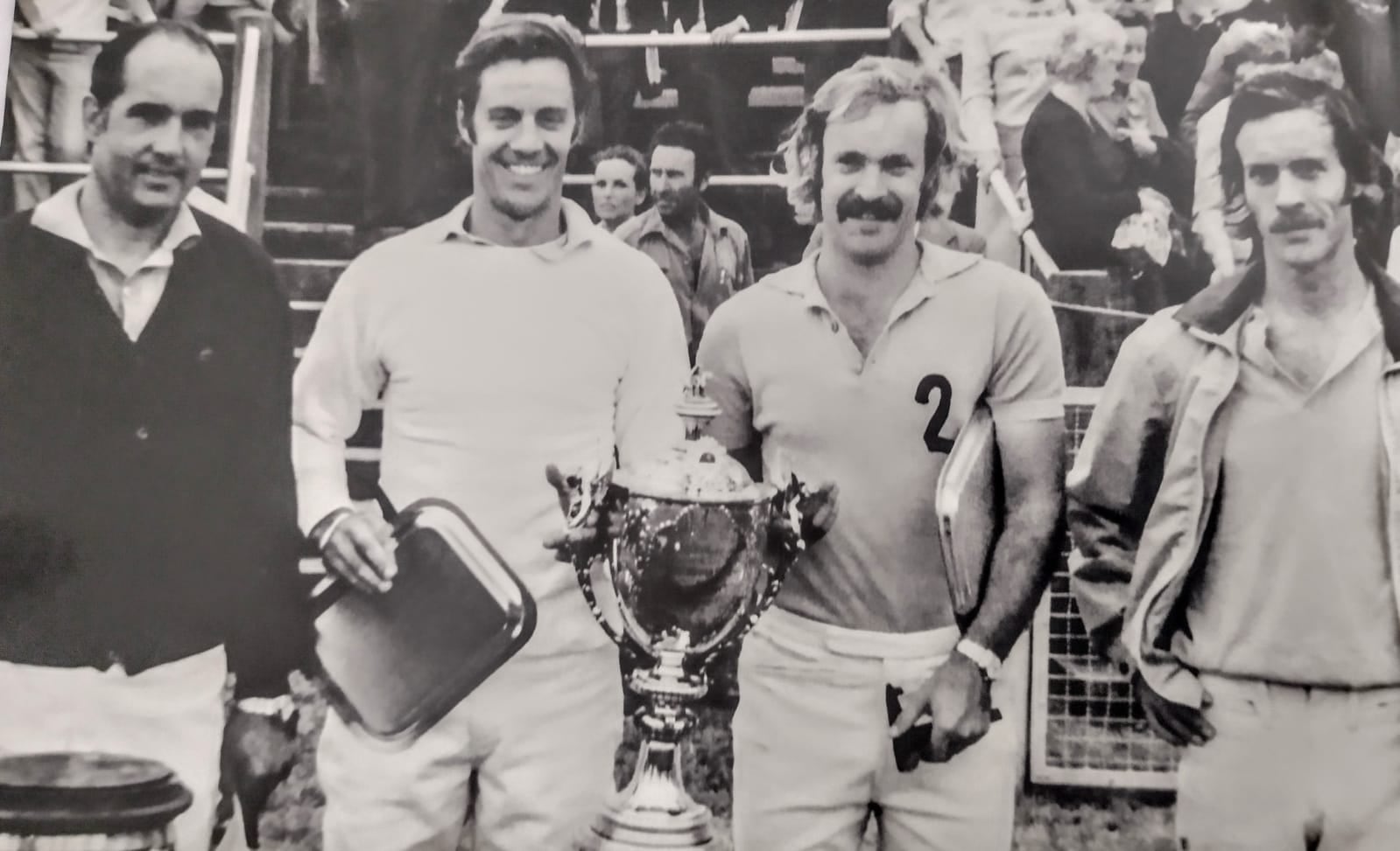 Mar del Plata campeón en Hurlingham, en 1980: Goti, Tanoira y Gonzalo y Alfonso Pieres