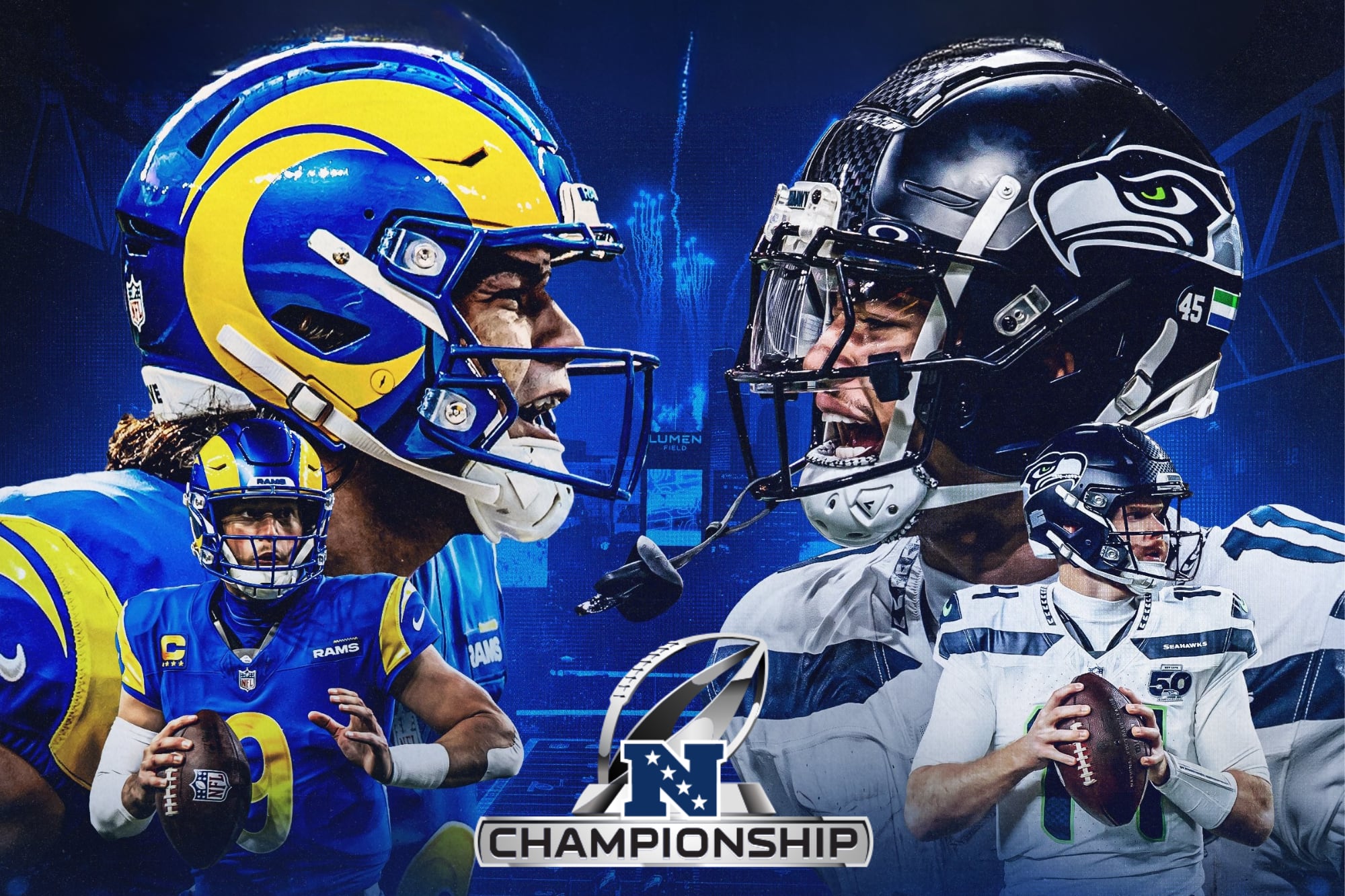 NFC Championship Game: hora y cómo ver en vivo Seahawks vs. Rams hoy rumbo al Super Bowl 2026