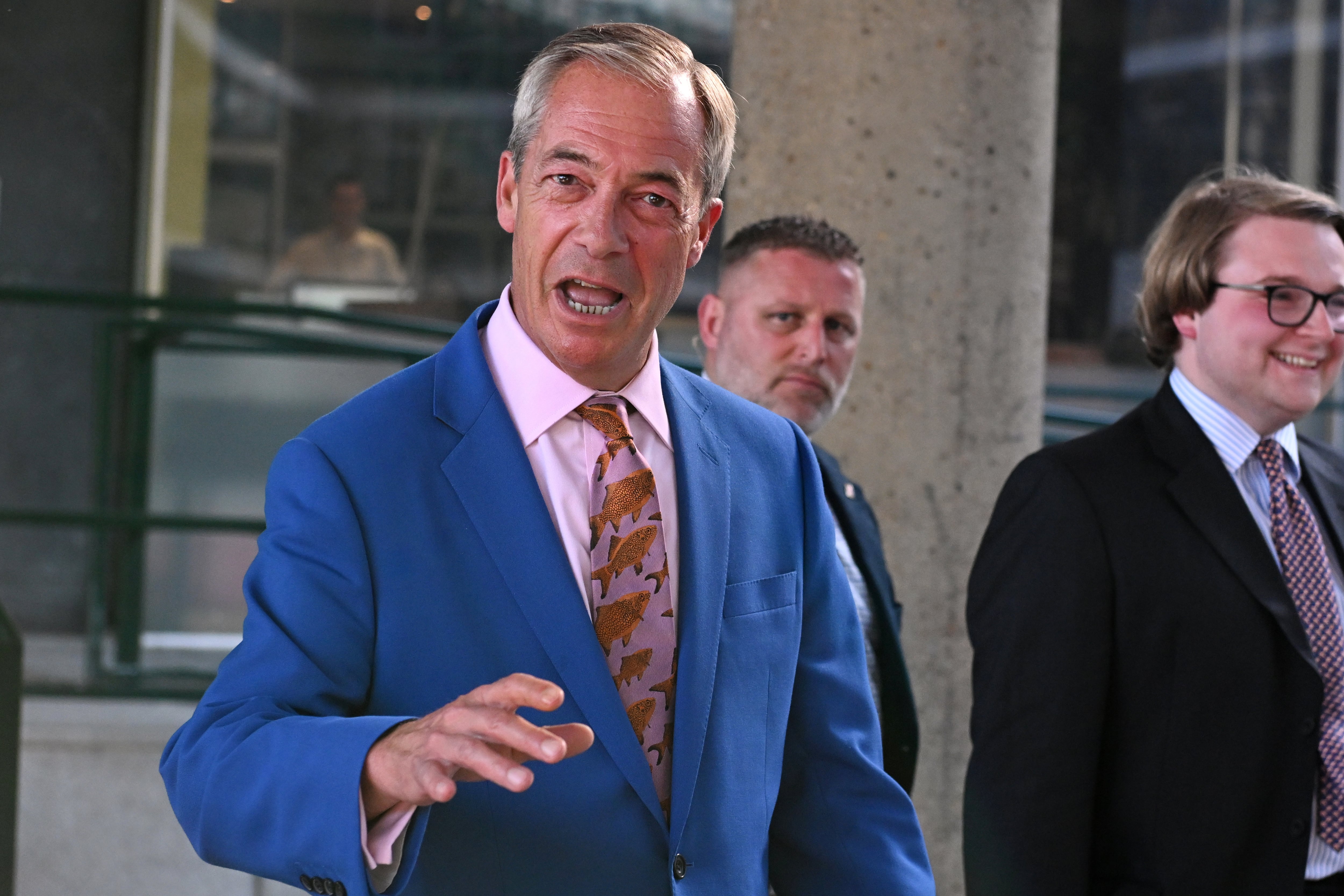 El líder derechista Nigel Farage, del partido Reform UK (Archivo)