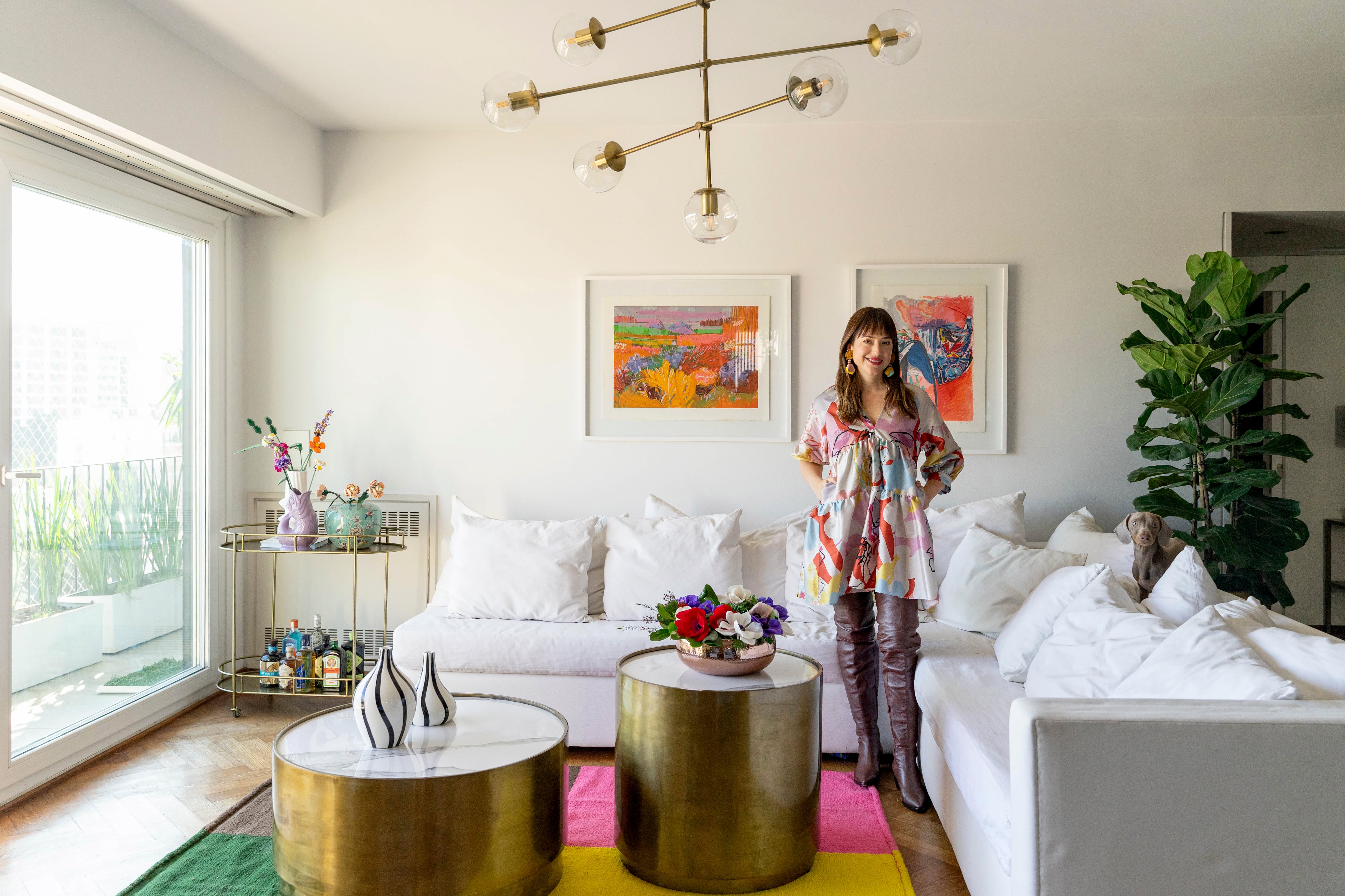 Arte y color en un departamento en Belgrano R que celebra la vida