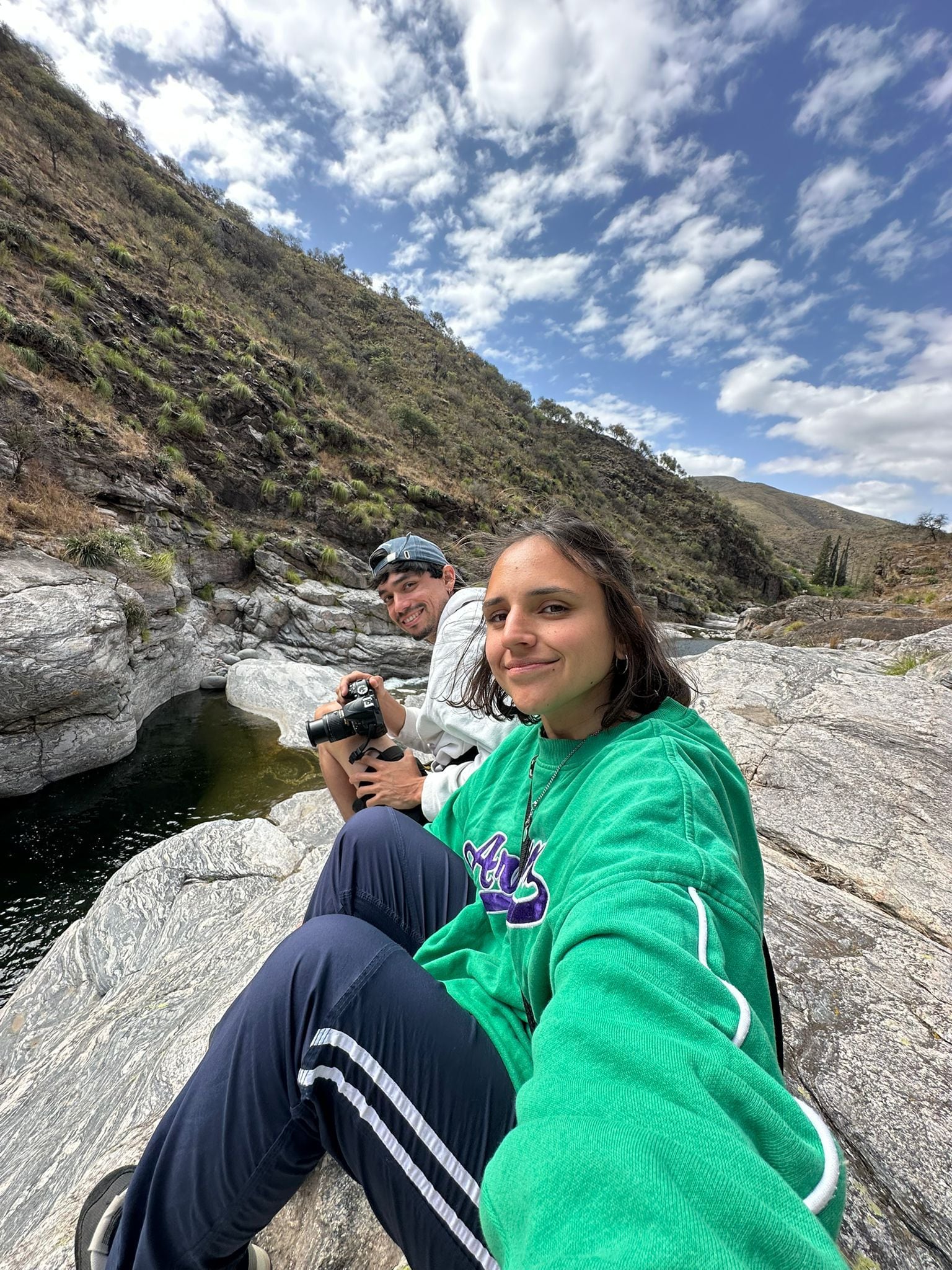 La pareja ya recorrió parte de la Argentina y Chile