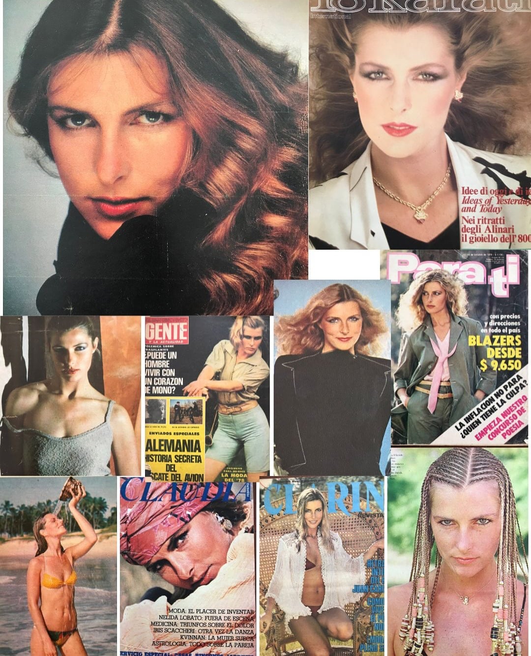 La modelo causó furor entre los 80 y 90 siendo una de las figuras del modelaje más destacadas de Argentina
