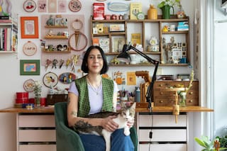 Un monoambiente donde el arte amplía el espacio