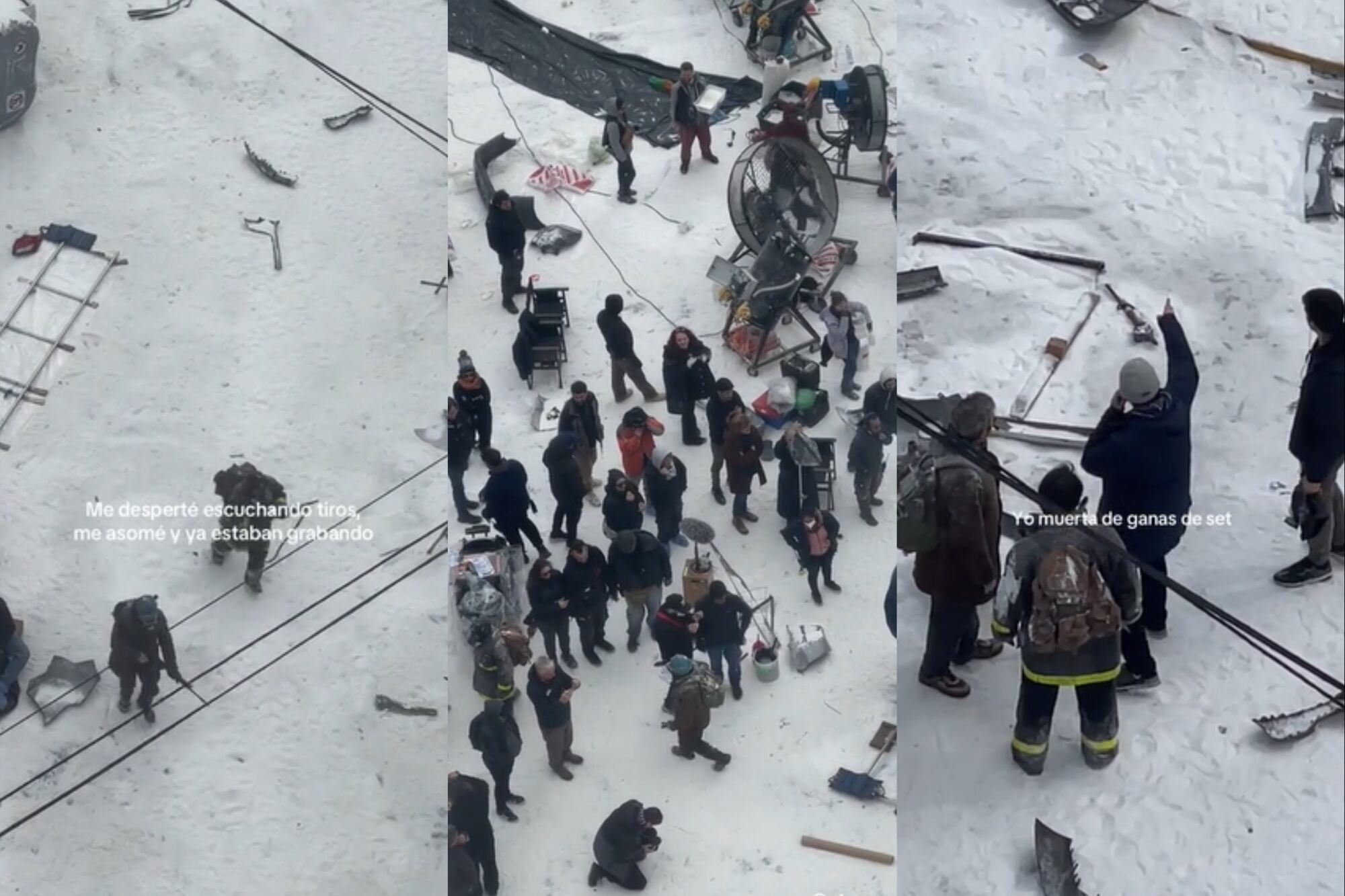 Desde su casa la actriz grabó las distintas escenas que filmaron en la locación (Foto: Captura de video / TikTok @domenechcaro_ok)