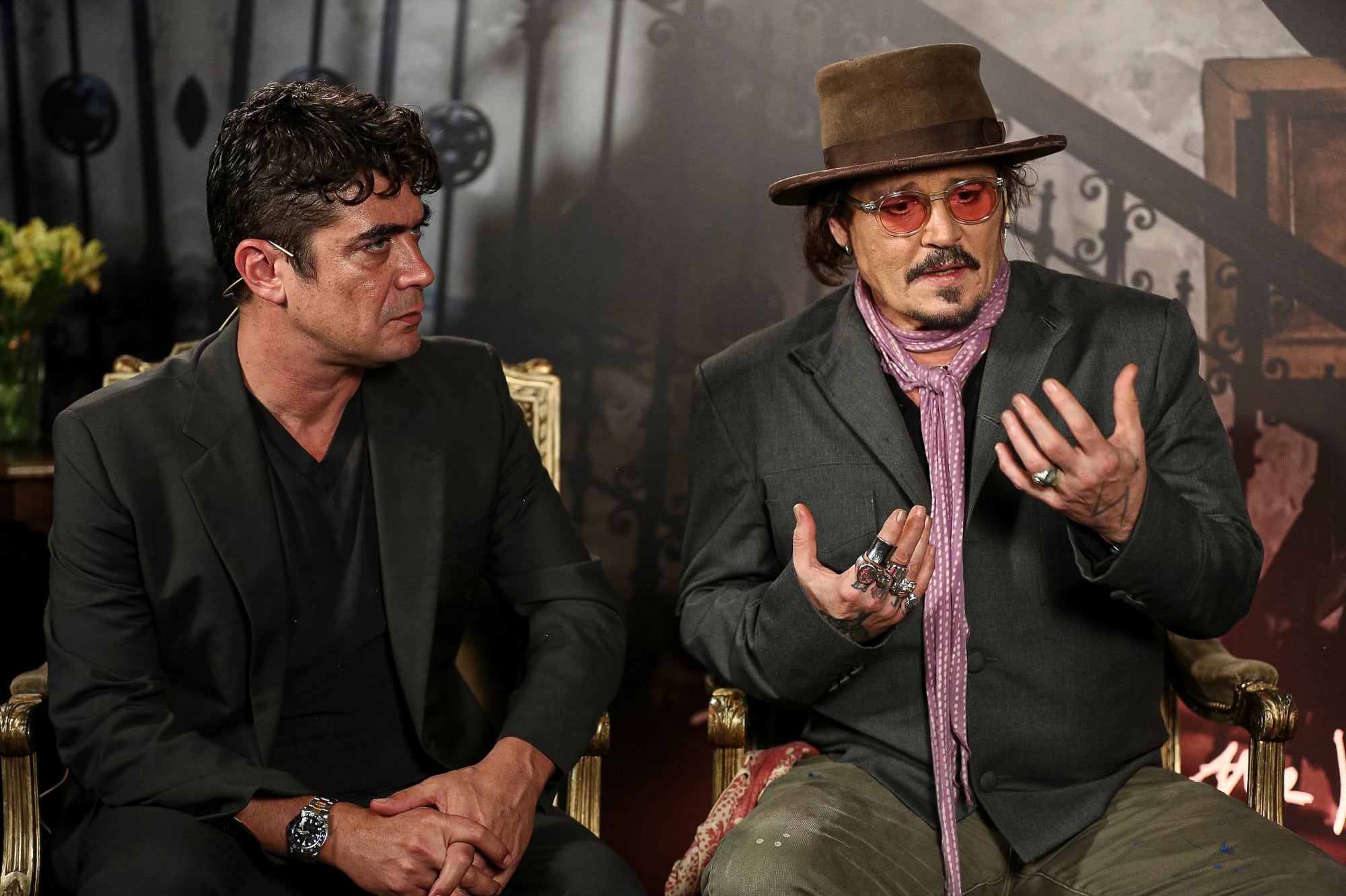 Johnny Depp y Ricardo Scamarcio: