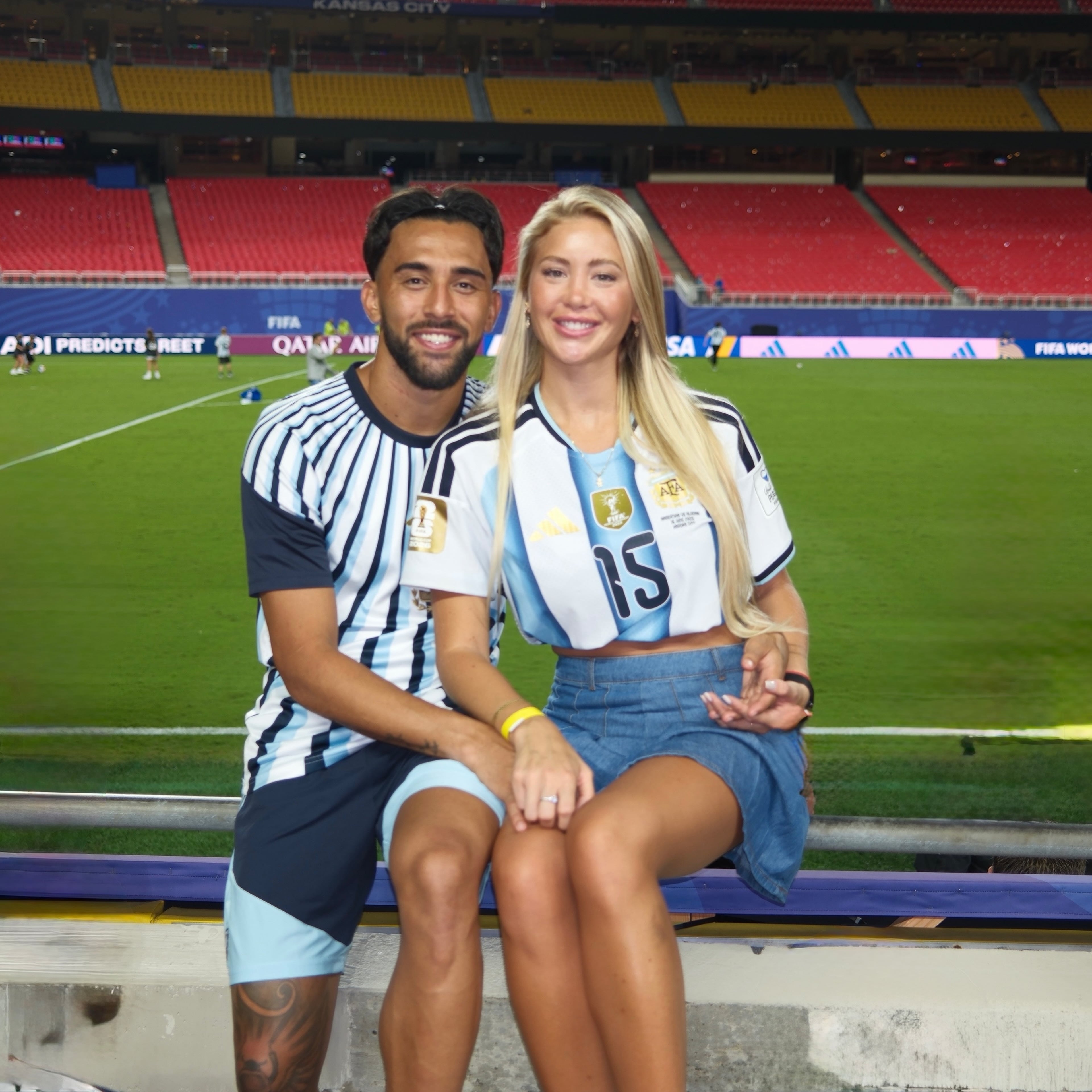 Ludmila Isabella acompaña a Nicolás González en su primera Copa del Mundo (Foto: Instagram @ludisabella)