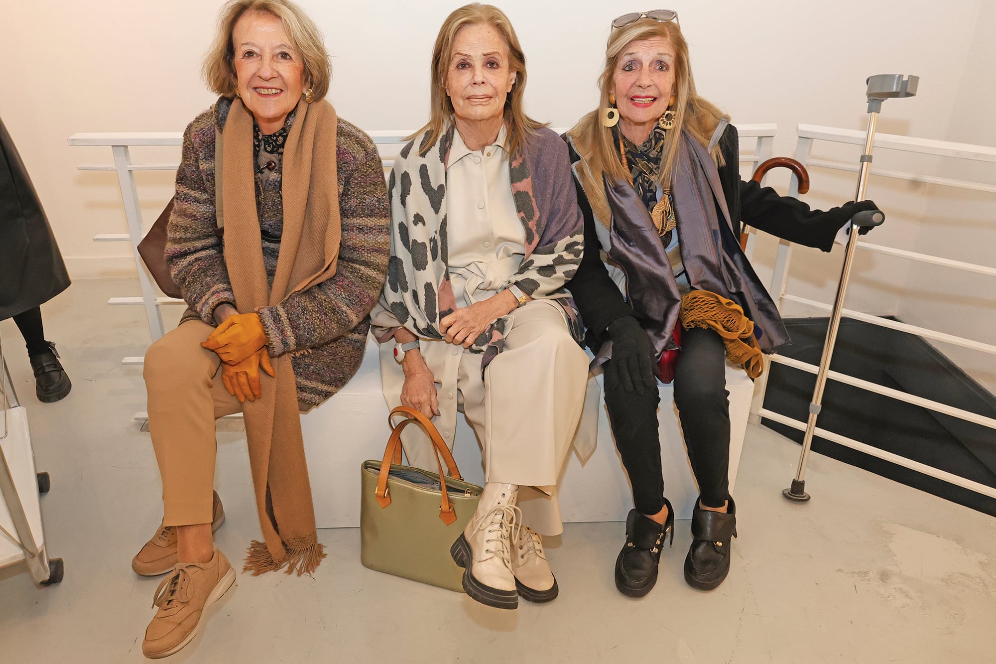 María del Carmen Cerruti, Elena Lynch y Minnie Firpo