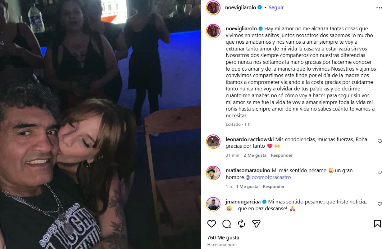 El posteo de la novia del