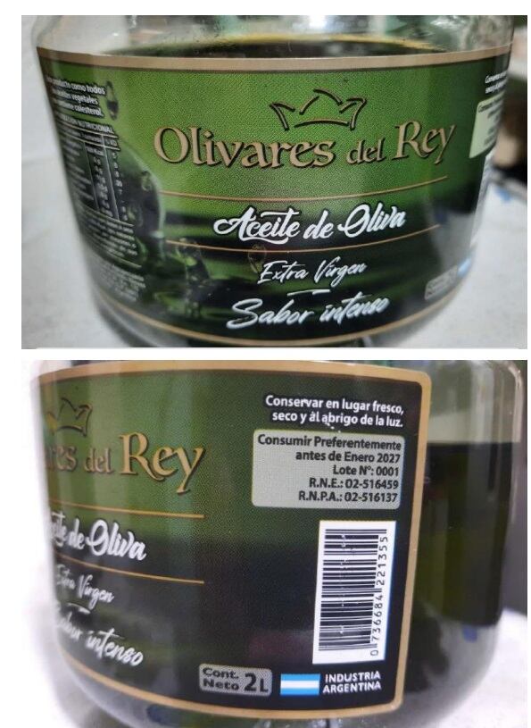 El aceite de oliva marca Olivares del Rey