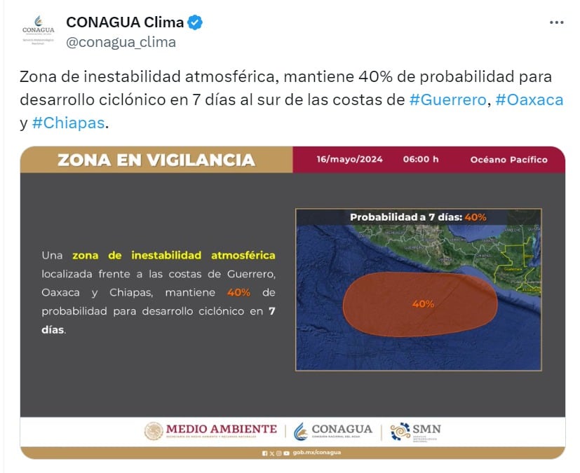 La publicación de Conagua