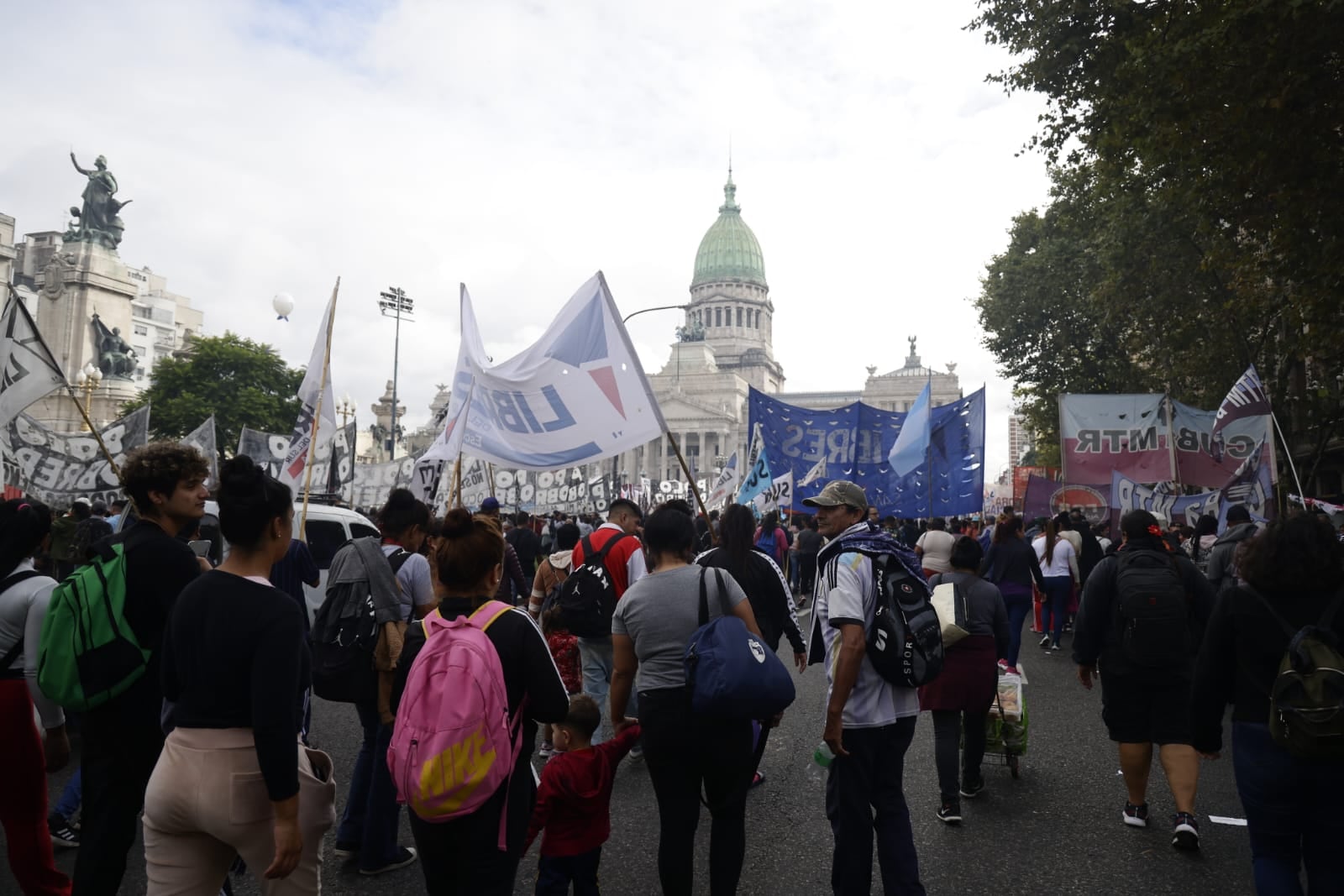 El horario central es a las 15 hora frente al Congreso de la Nación