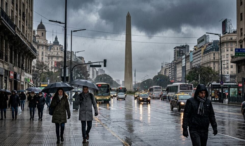 Sigue el frío intenso y puede llover: así estará el clima en el AMBA durante esta semana de junio 6 El jueves hay probabilidad de lluvia (Foto ilustrativa generada con IA)