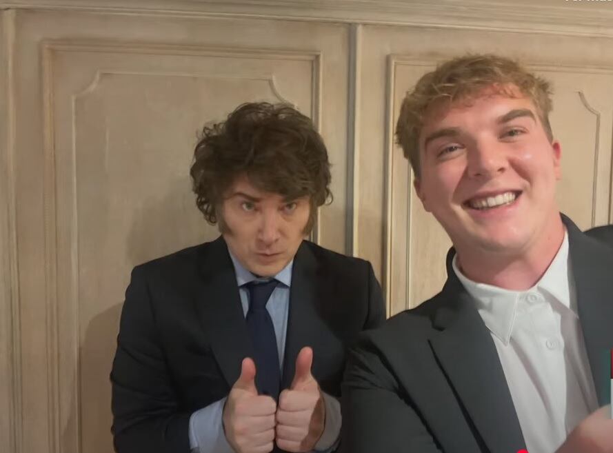 Javier Milei con Hayden Mark Davis