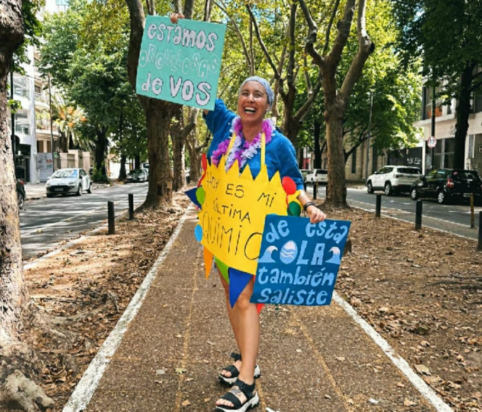 El día de la última quimio.