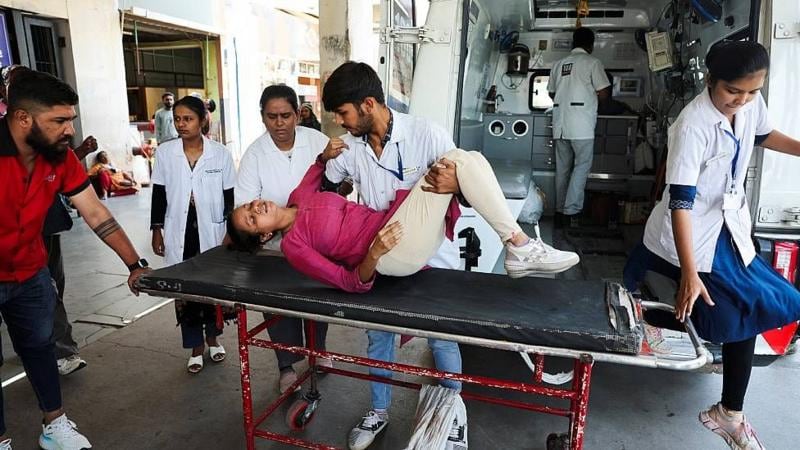 Ola de calor en la ciudad de Ahmedabad, en el oeste de India