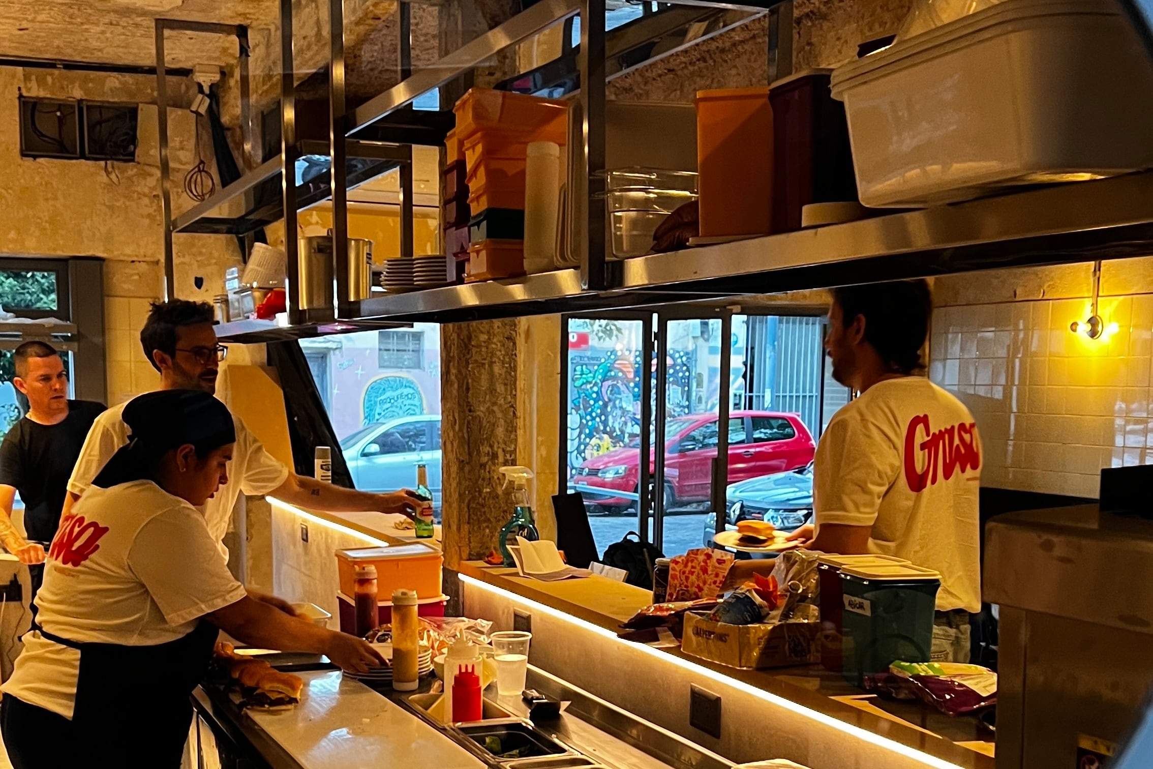 La cocina está a la vista