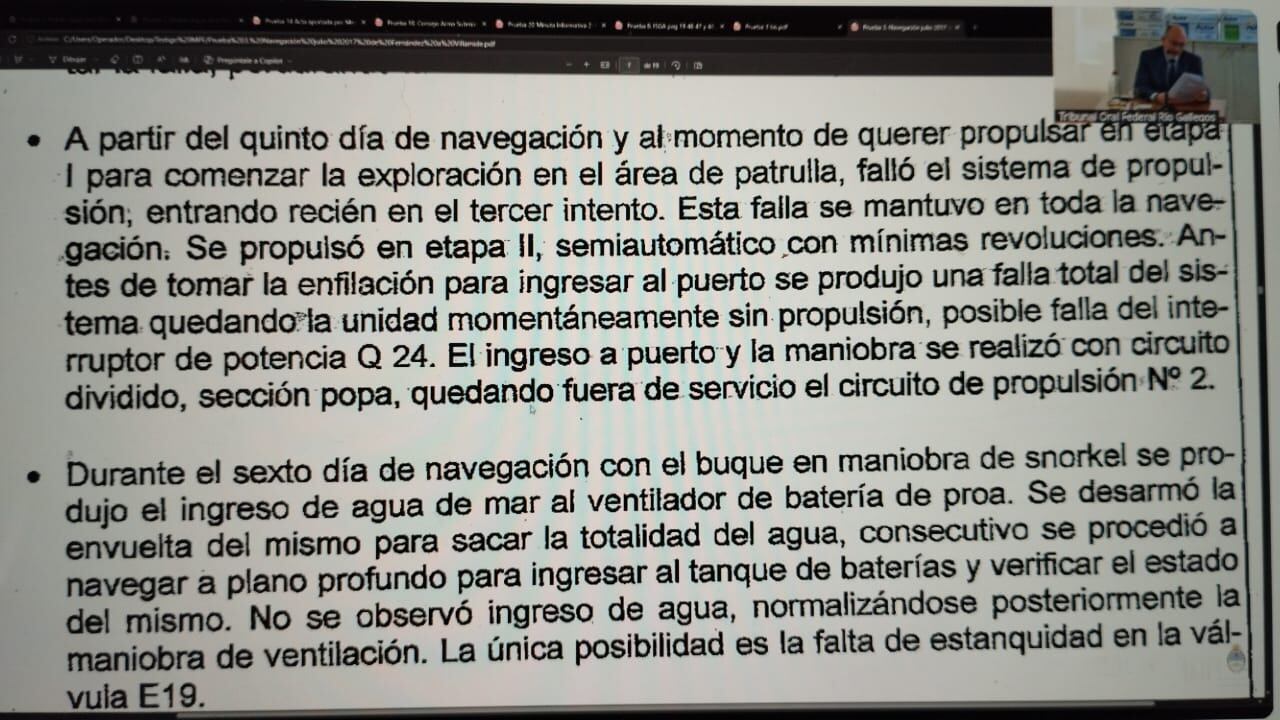Informe del capitán de Fragata Pedro Martín Fernández sobre la navegación realizada entre el 1 y el 19 de julio de 2017