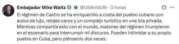 El mensaje de Waltz tras el escándalo