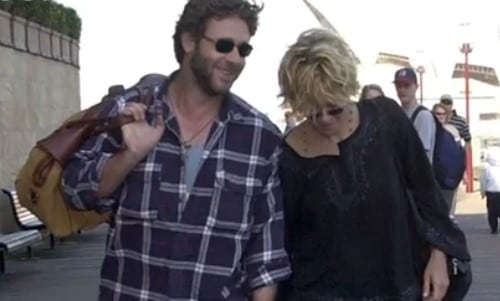 Meg Ryan rompió su imagen de actriz inmaculada debido al romance con Russell Crowe