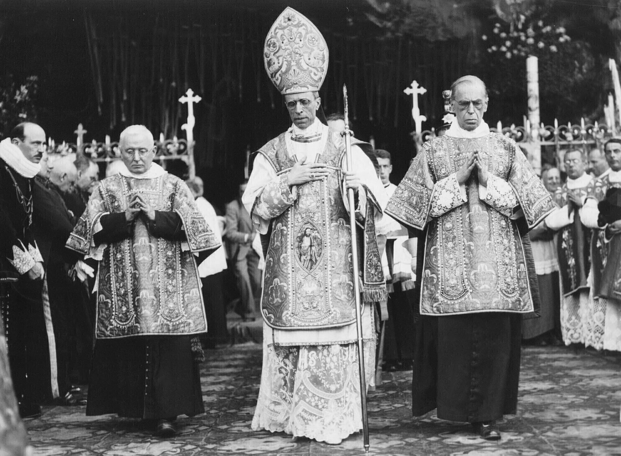 El papa Pío XII llegó en 1934 a la Argentina para el XXXII Congreso Eucarístico Internacional