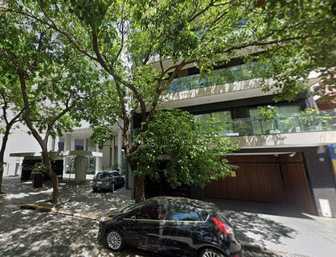 El edificio donde vivía Zalazar, en Palermo