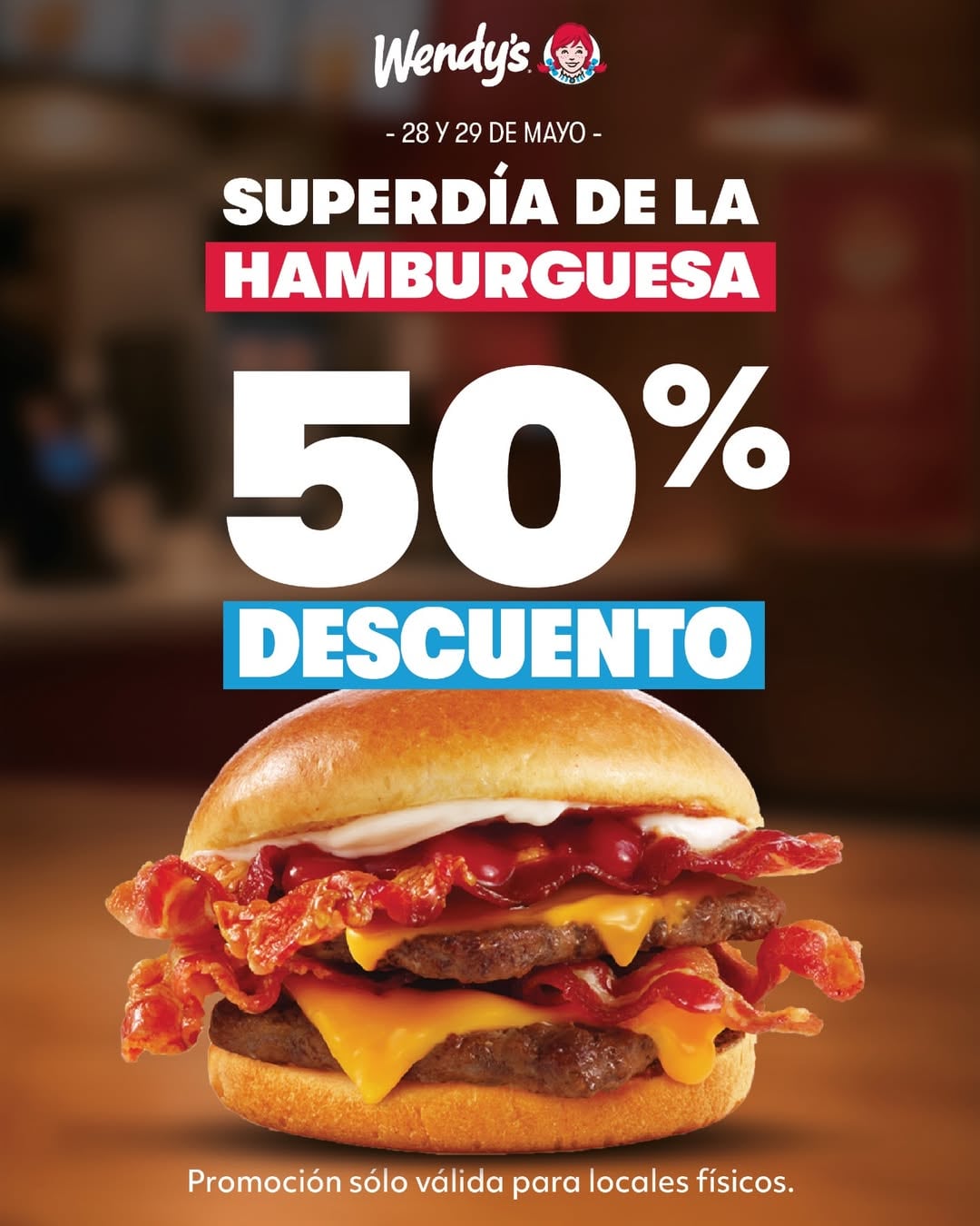 Wndy's propuso un descuento del 50%