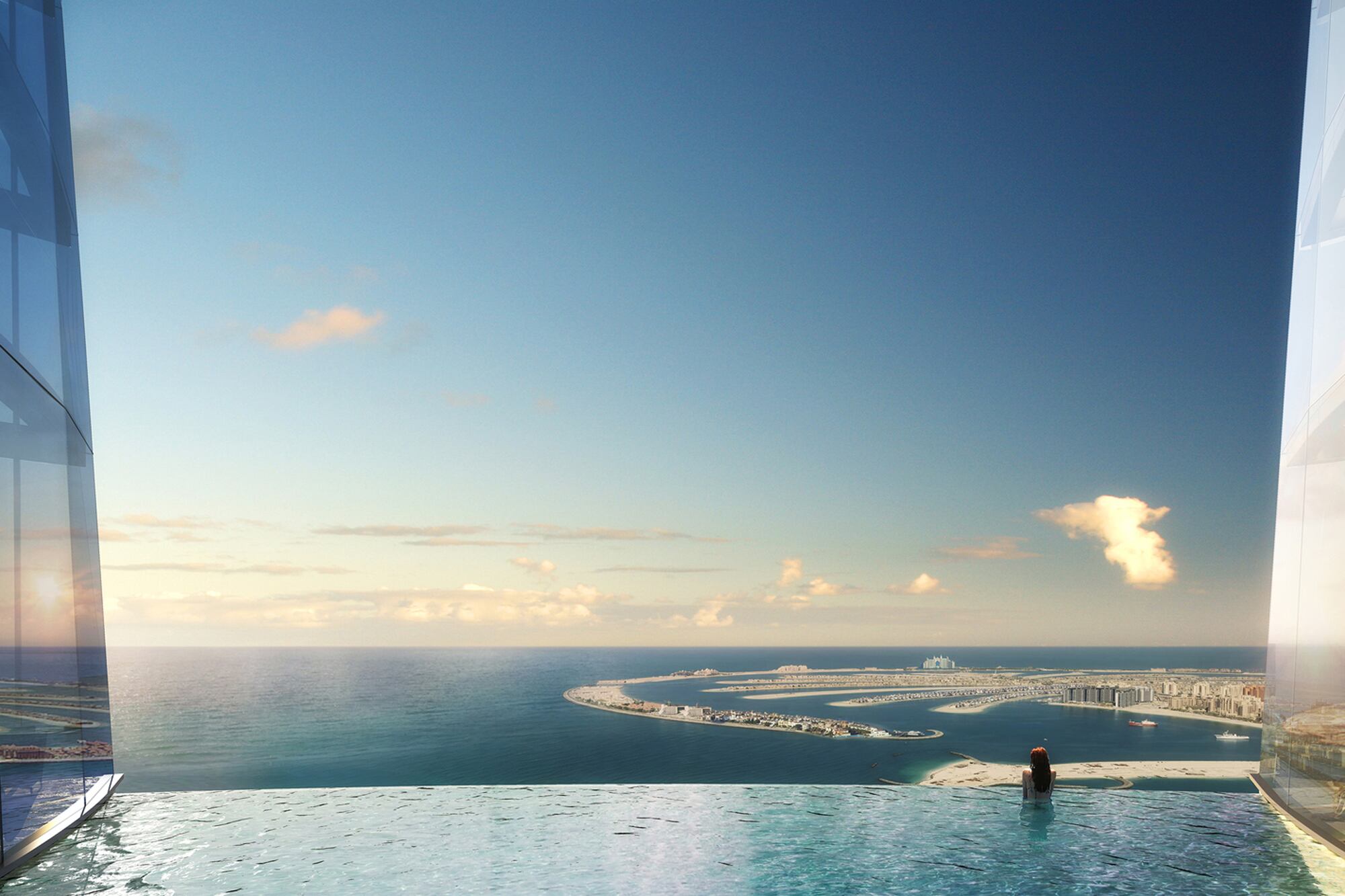 La pileta infinita estará ubicada en el piso 76 y será una de las más altas del mundo una vez inaugurada