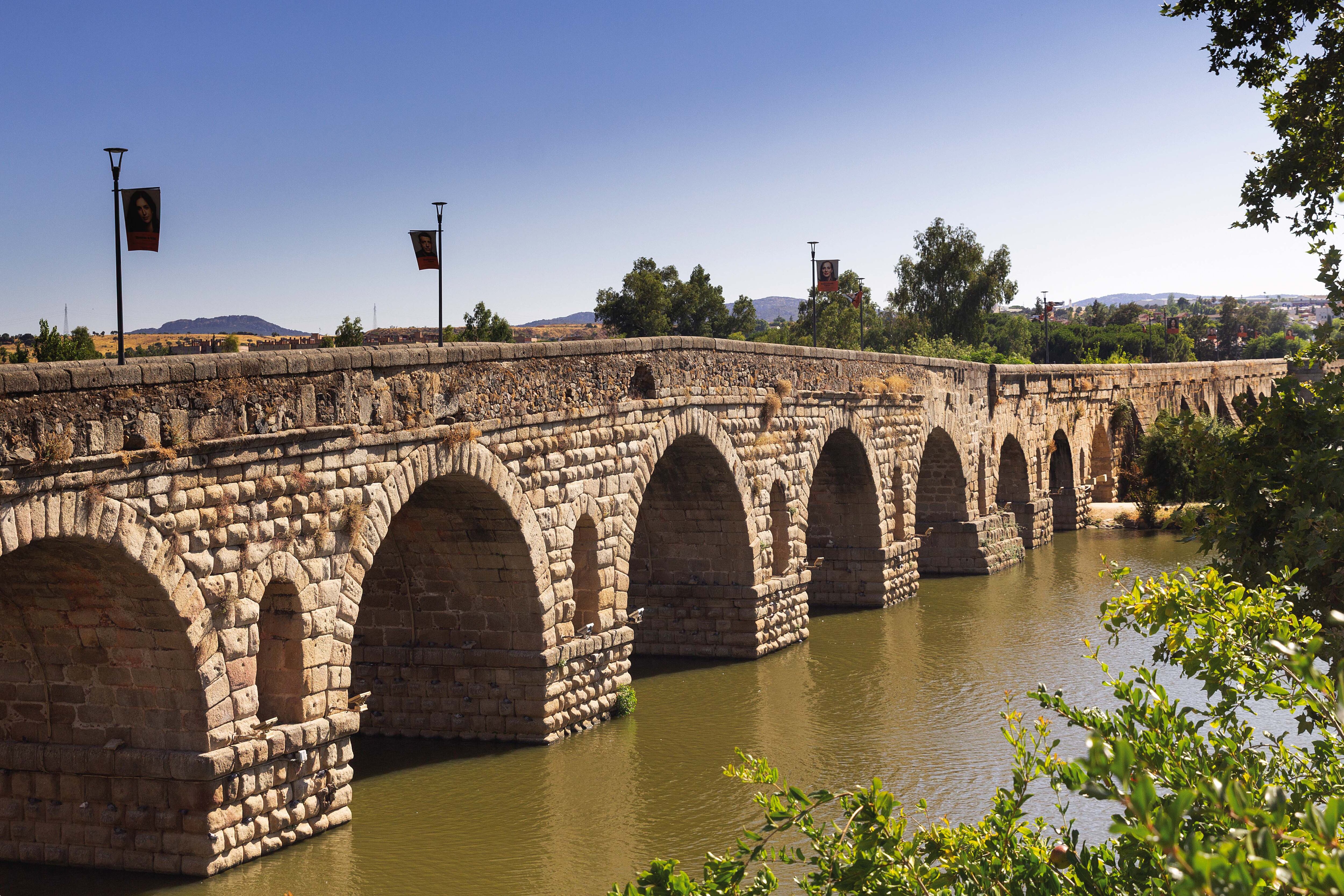 Puente romano sobre el río Guadiana, en Mérida