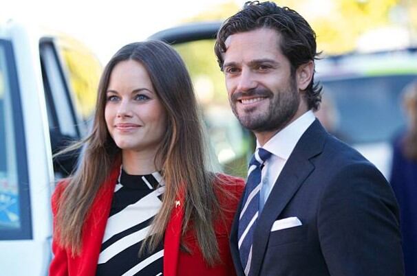 La princesa Sofía junto al príncipe Carlos Felipe