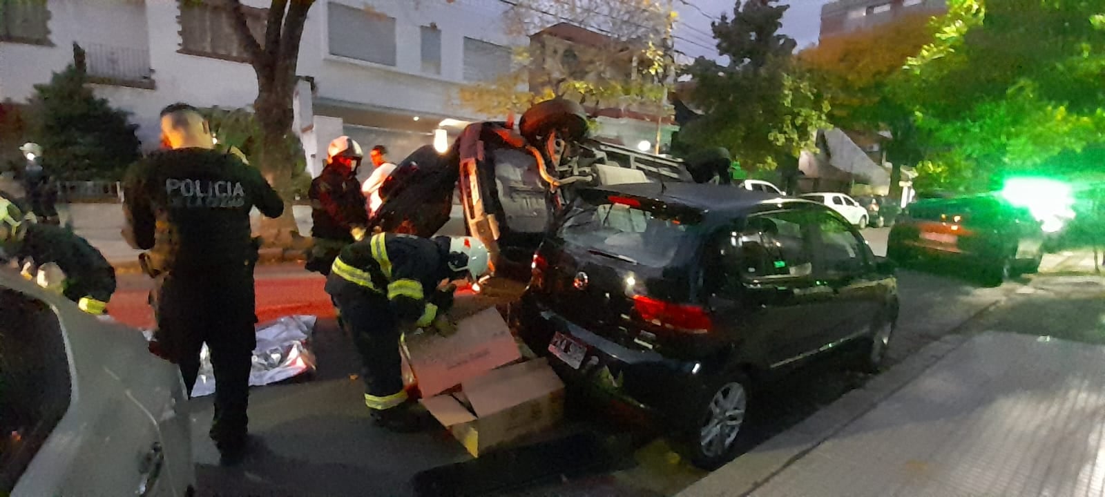 Las imágenes del accidente compartidas por el same