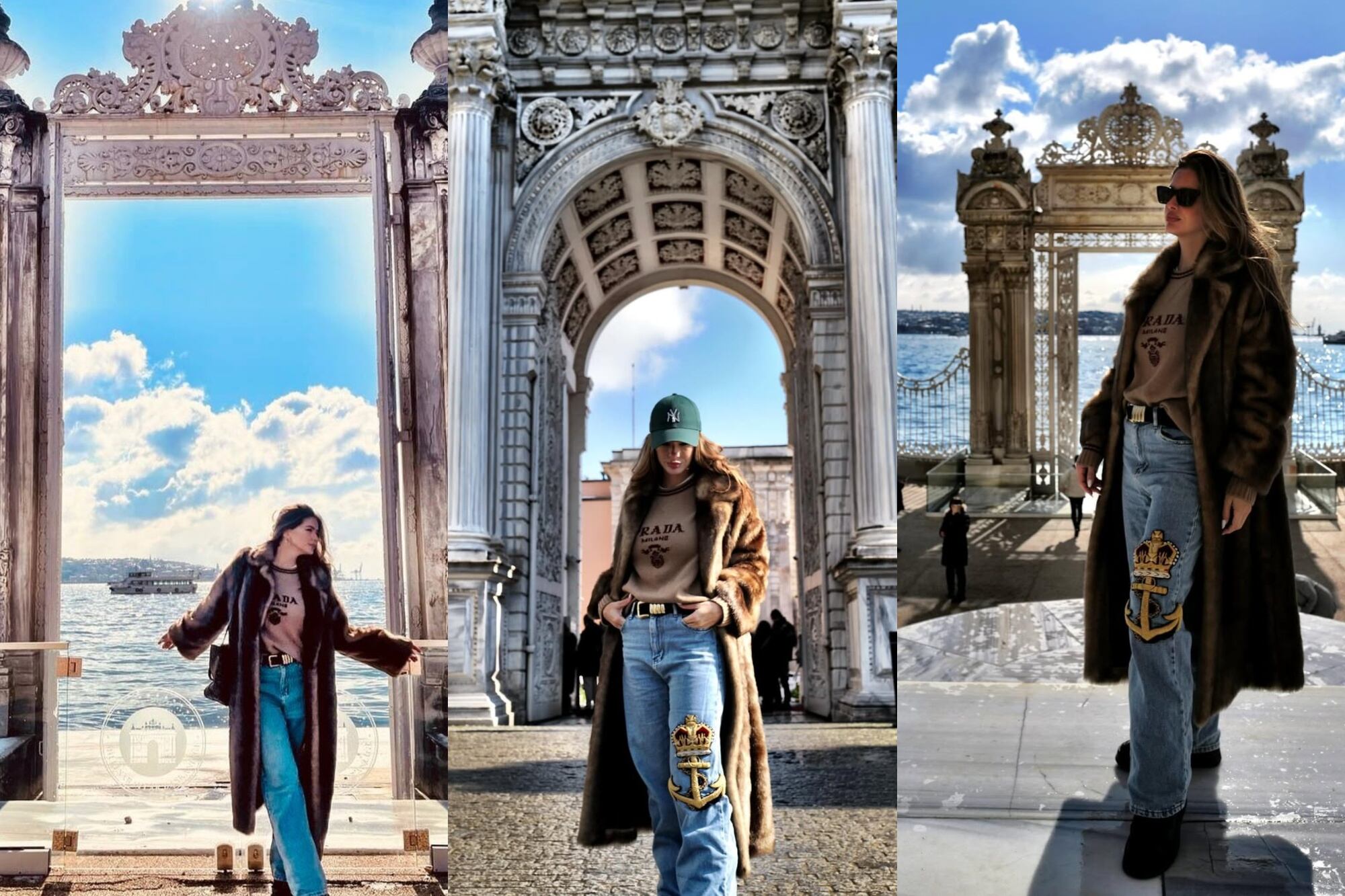 La China Suárez aprovechó para turistear en Estambul