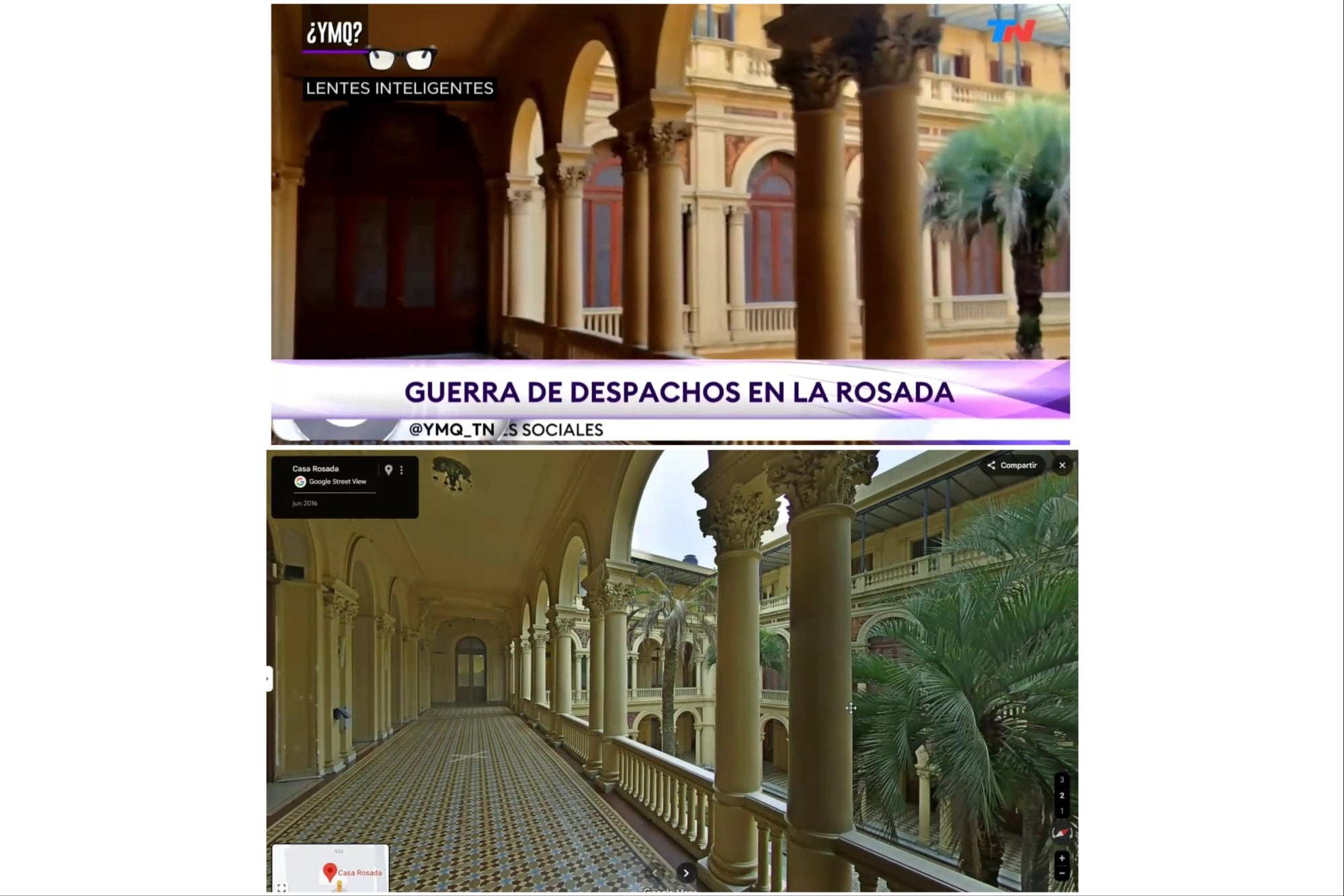 Las imágenes de Google Maps en la Casa Rosada que desmontan la denuncia de espionaje periodístico del Gobierno