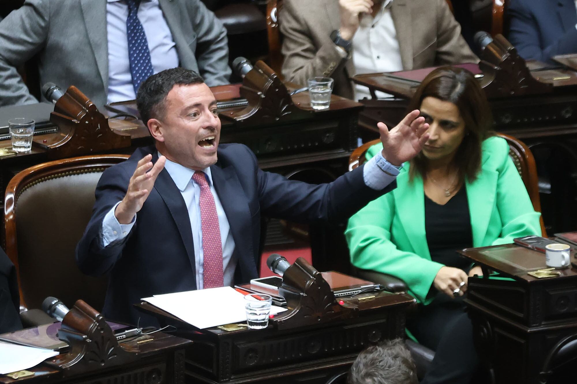 El radical cordobés Rodrigo de Loredo en una sesión de la Cámara de Diputados