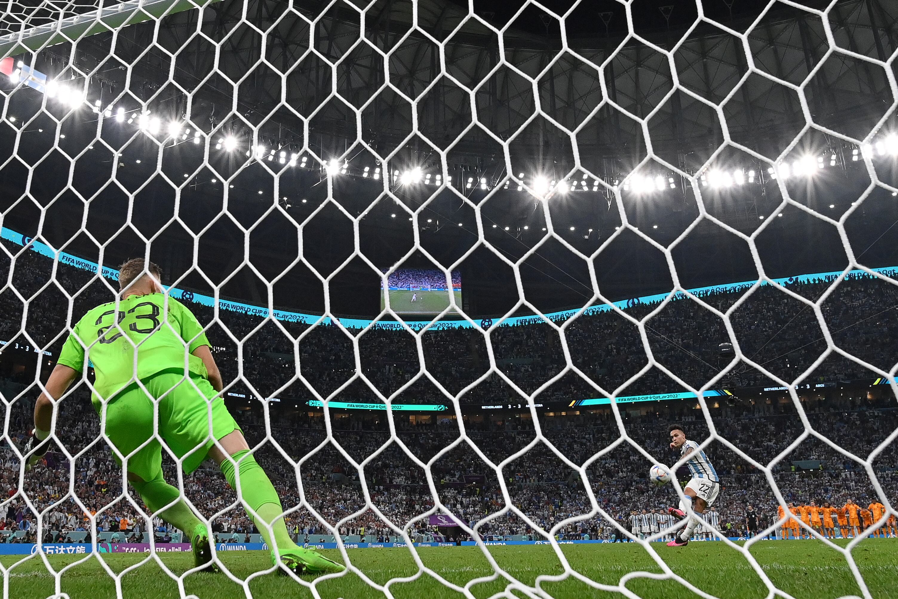 Lautaro Martínez, determinante en la definición contra Países Bajos en 2022