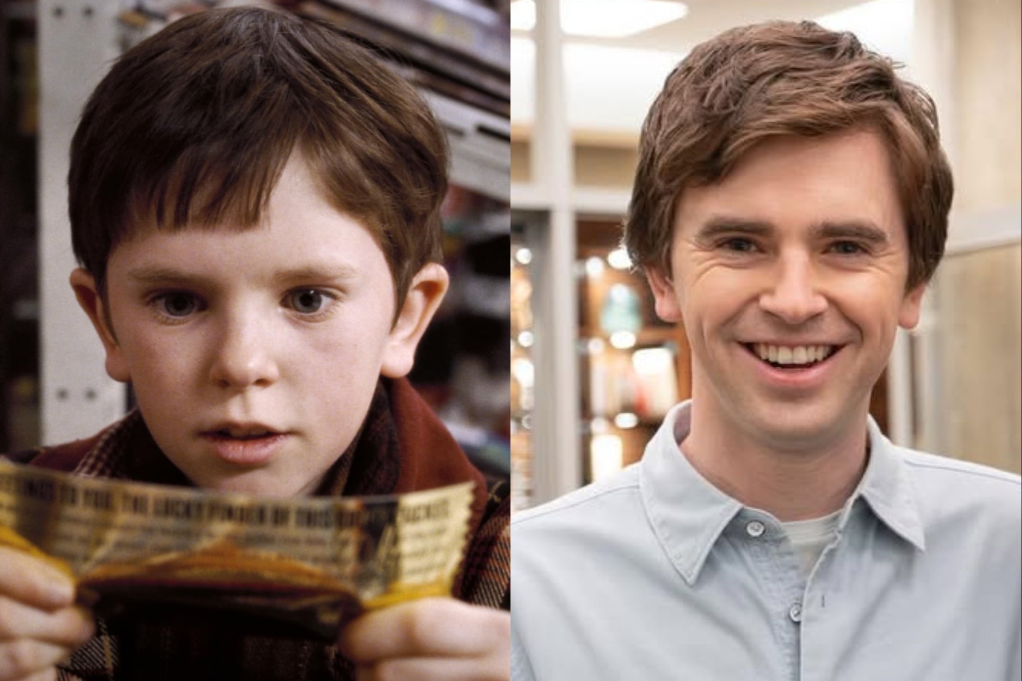 El papel de Charlie Bucket estuvo a cargo de Freddie Highmore (Foto: IMDb / Instagram @thegooddoctorabc)