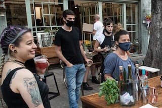 Corredor Jorge Newbery, un rincón de Chacarita que revive en la pandemia