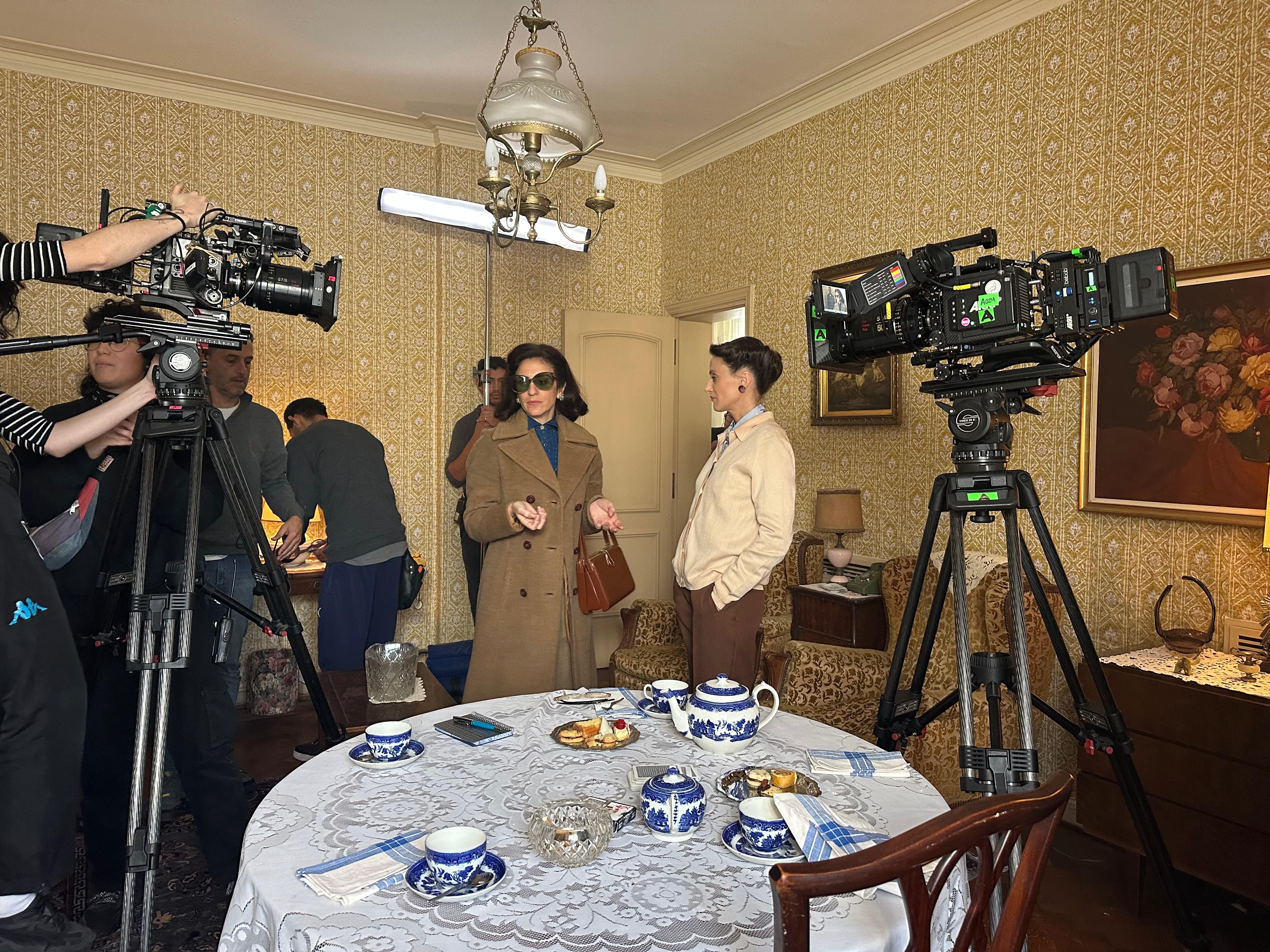 Zylberberg y Antonópulos, a punto de grabar una escena