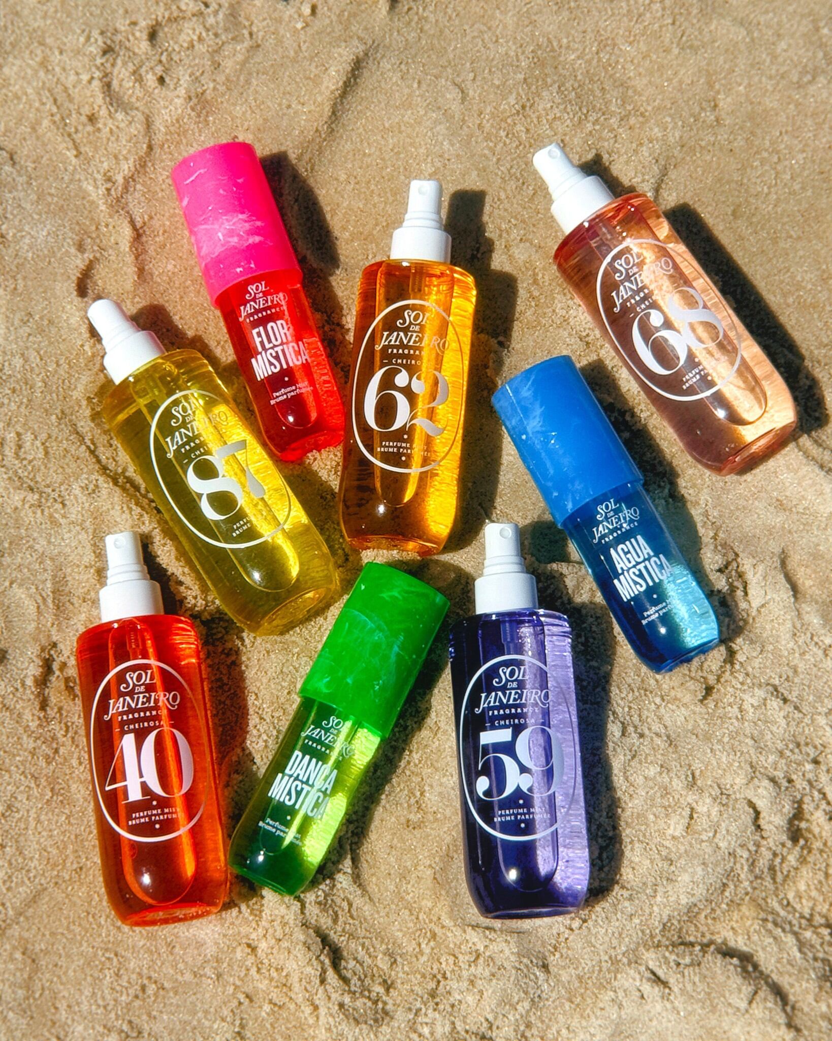 Sol de Janeiro tiene alrededor de 8 fragancias con aromas distintos