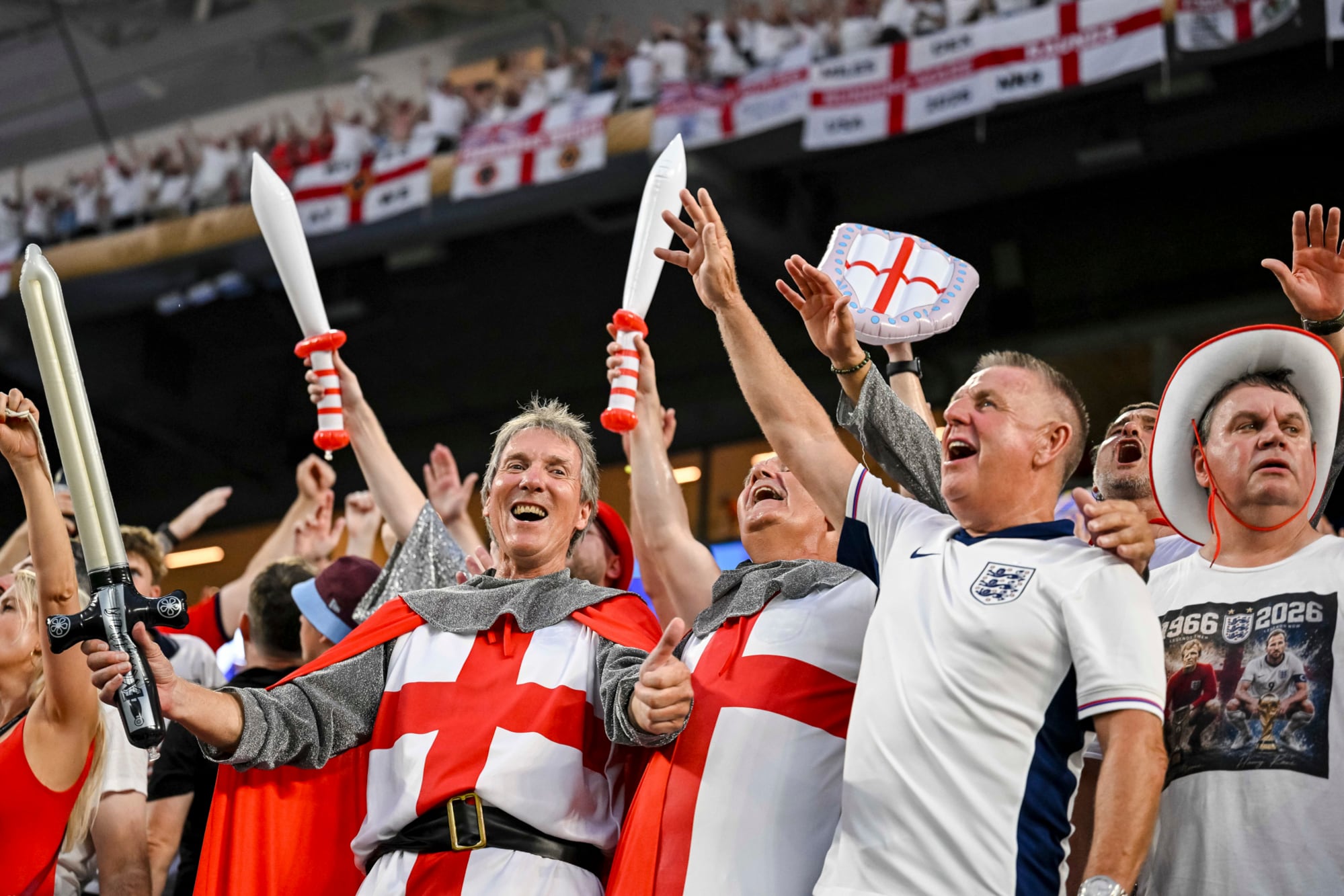 La hinchada inglesa es una de las más convocantes en este Mundial 2026