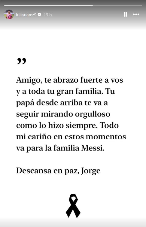 El posteo de Luis Suárez
