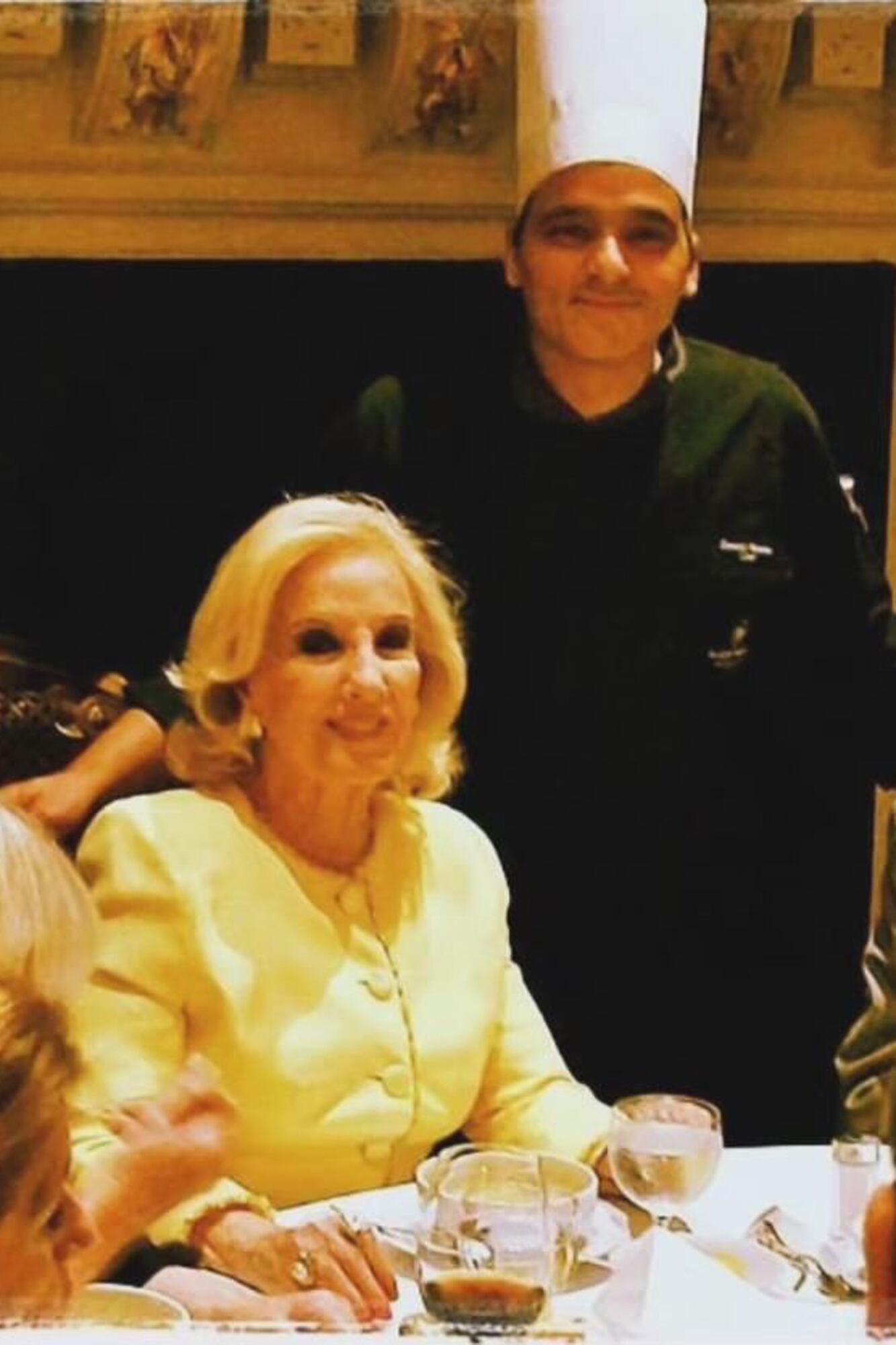 Junto a Mirtha Legrand, que era una habitué de los domingos