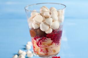 Trifle de frambuesas y vainillas